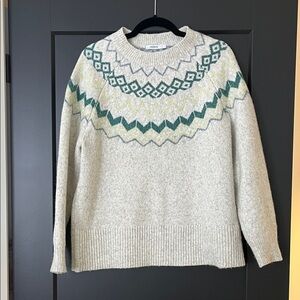 Ricki's Cream and Blue Knit Sweater